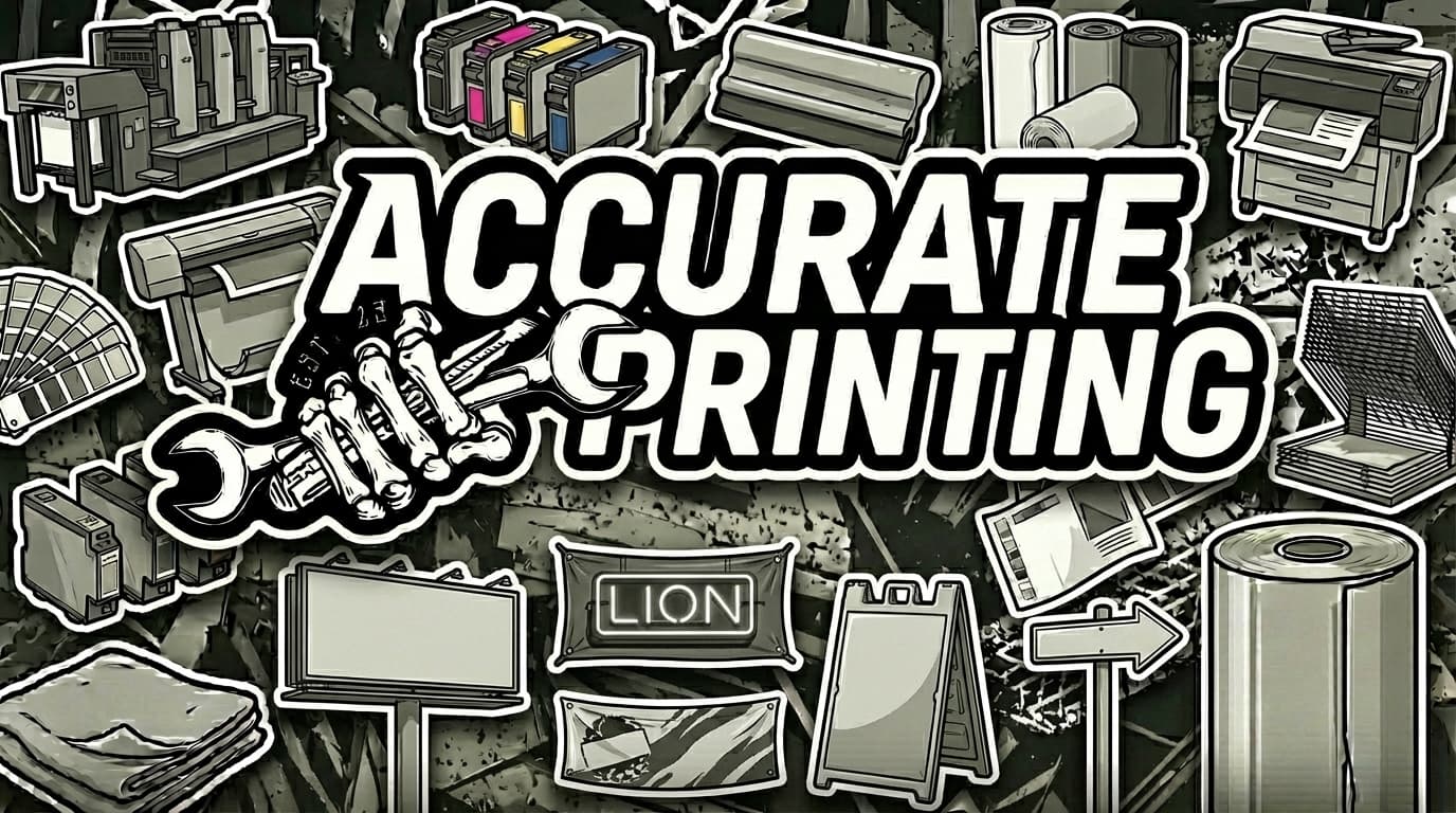 Commercial Print & Signage at Accurate Autoworks in Stony Plain AB